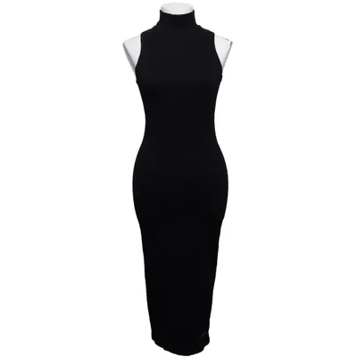 Turtleneck dress (Black) from Born Elastane, Polyamide