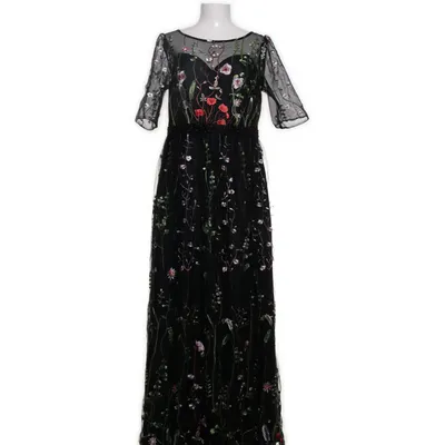 Aftonklänning (Svart, Flerfärgad) från JJ's House Polyester