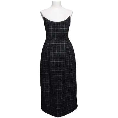 Kleid (Schwarz, Weiß) von Nathalie Schuterman Polyamid, Viskose, Wolle