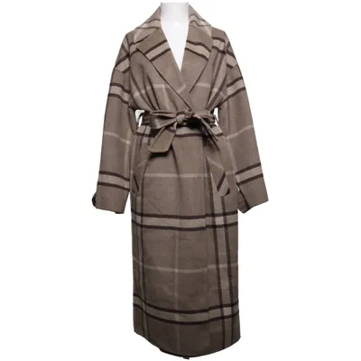 Coat (Beige, Brown) from Yaya Women Polyester, Wool