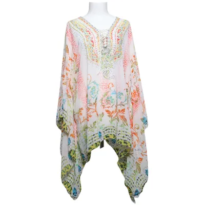 Top (White, Multicolored) from OPL Collection Polyester