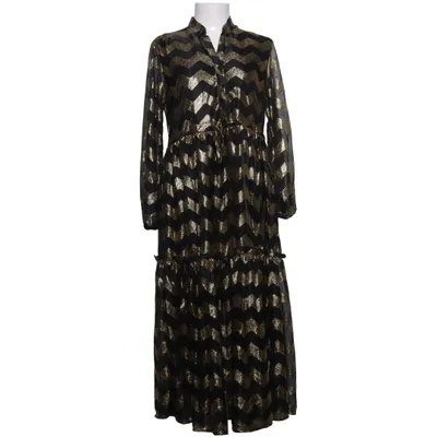 Jurk (Zwart, Goud) van Kilibbi Polyester