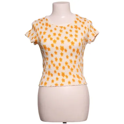 Topp (Vit, Gul) från Forever 21 Elastan, Polyester