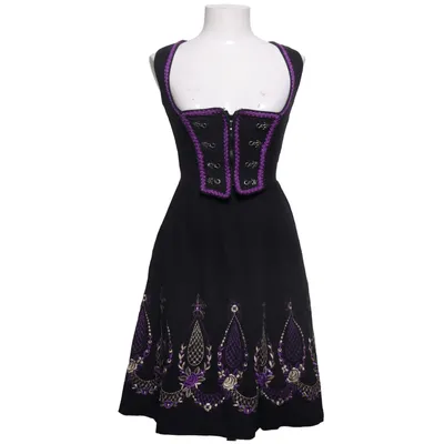 Dirndl (Zwart, Lila, Beige) van Almenrausch Katoen