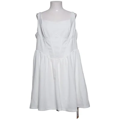 Kjole (Hvid) fra Shein Curve Elastan, Polyester