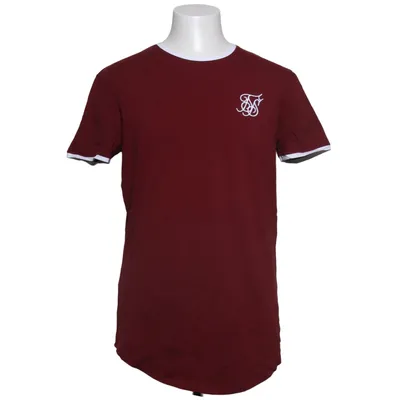 T-shirt (Rød, Hvid) fra SikSilk Bomuld, Elastan