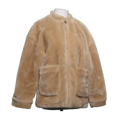 Vinterjacka (Beige) från NA-KD Pälsimitation, Polyester