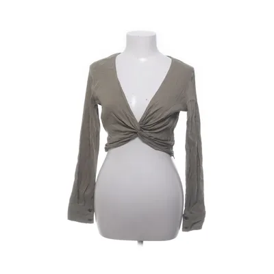Wrap blouse (Green) from Zara Elastane, Linen, Polyamide, Viscose