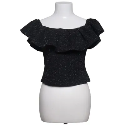 Topp (Svart, Silverfärgad) från H&M Elastan, Metallfiber, Polyester, Viskos