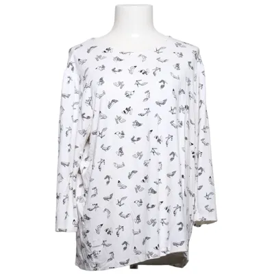 Långärmad t-shirt (Vit, Svart) från Tu Woman Elastan, Viskos