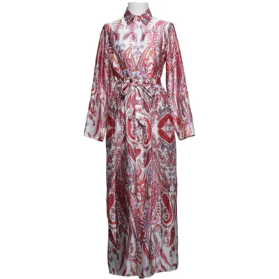 Skjortklänning (Vit, Röd, Flerfärgad) från JS Millenium Polyester