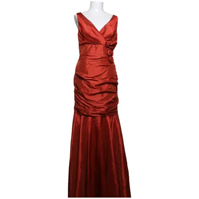 Aftenkjole (Rød) fra Meng Polyester, Viscose