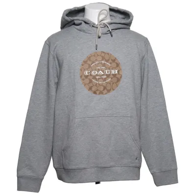 Hoodie (Gray) from Coach Cotton, Elastane, Polyester
