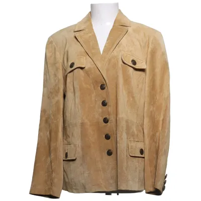 Läderkavaj (Beige) från Yuppie Skinn
