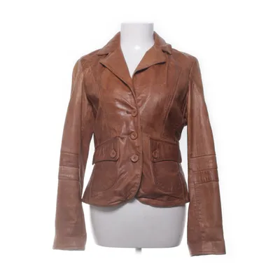 Läderjacka (Brun) från Auluna Polyester, Skinn