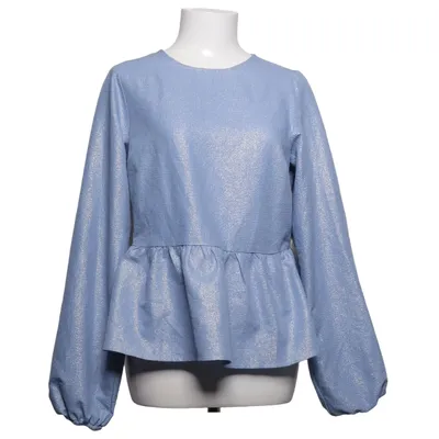 Peplum top (Blauw) van Moves Elastaan, Polyester
