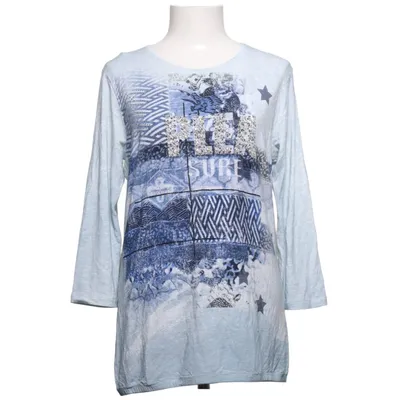 Långärmad t-shirt (Grå, Blå, Flerfärgad) från Diva Elastan, Viskos