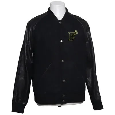 Varsity jacket (Black) from Mouli Leather, Polyester