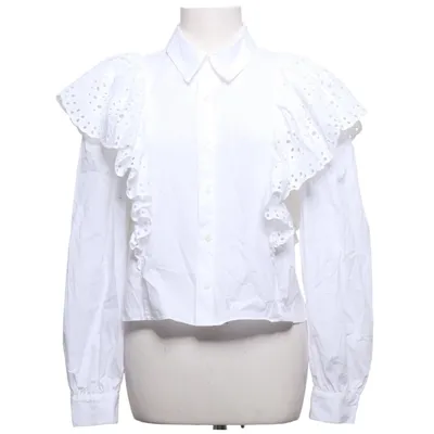 Blouse (White) from Zara Cotton