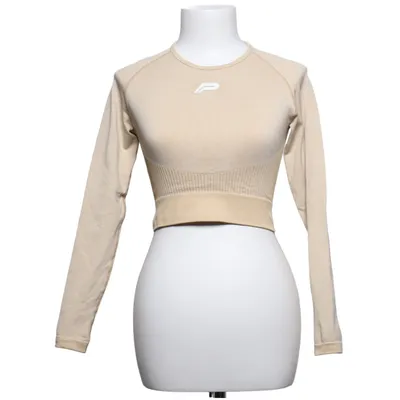 Sporttop (Beige) van Pursue Fitness Elastaan, Polyamide, Polyester