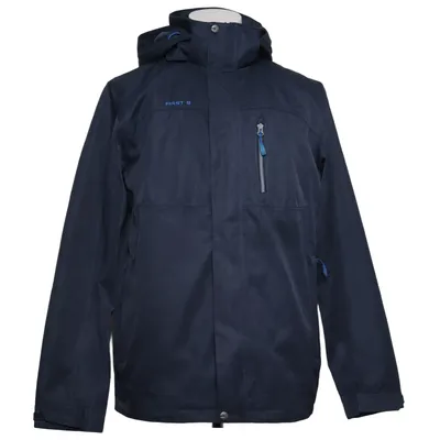 Outdoor jacket (Blue) from First B Polyester