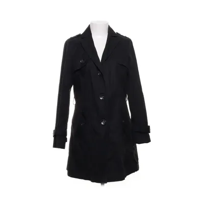 Trenchcoat (Zwart) van Cool Code Katoen, Polyester