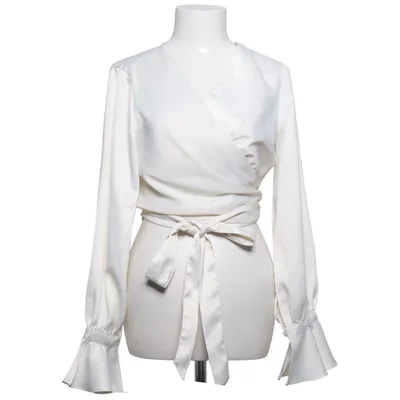 Slå-om bluse (VMKAE D2 LS WRAP TOP) fra Vero Moda Elastan, Polyester