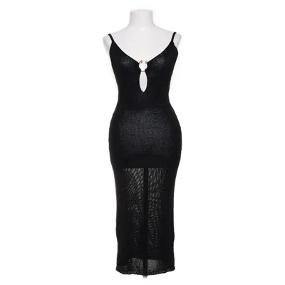 Maxi jurk (Zwart) van New Collection Polyester, Viscose
