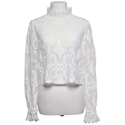 Bluse (Hvid) fra Zara Bomuld, Polyamid