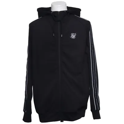 Sweat à capuche (Status Tape Zip Through Hoodie) de SikSilk Élasthane, Polyester