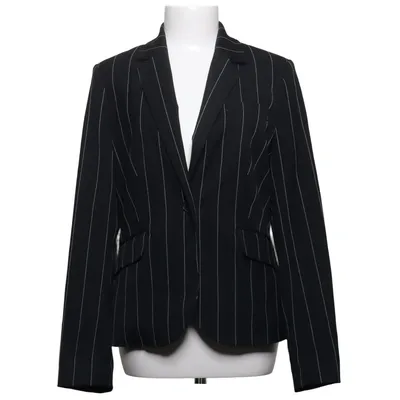 Blazer (Sort, Hvid) fra Zero Base Elastan, Polyester, Viscose