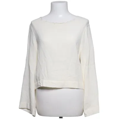 Blouse (White) from Mango Premium Viscose, Wool