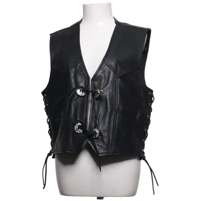 Leather vest (Black) Leather, Polyester
