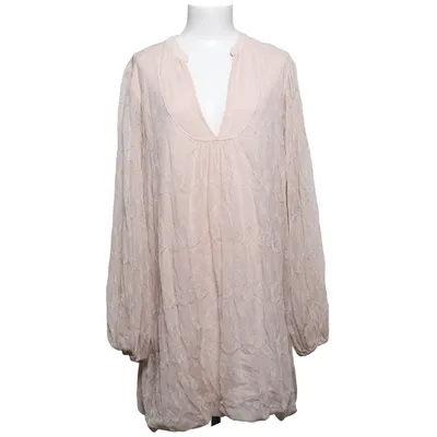 Jurk (Beige) van Plain Vanilla Nylon, Viscose