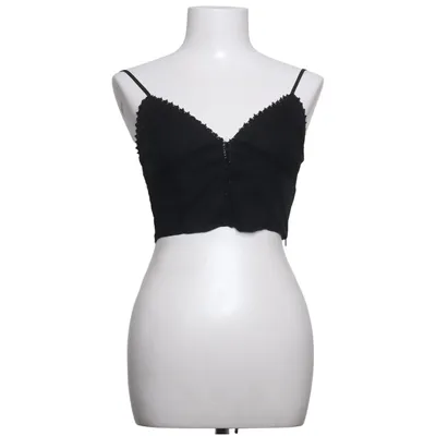 Crop Top (Schwarz) von Zara Baumwolle