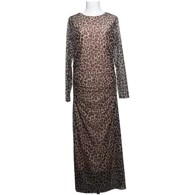 Maxi dress (Brown, Beige, Black) from KappAhl Elastane, Polyester