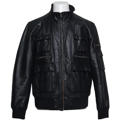 Läderjacka (Svart) från Segura Skinn, Polyester
