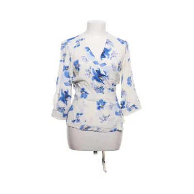 Wrap blouse (White, Blue) from Part Two Viscose
