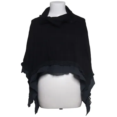 Poncho (Sort) fra Piké Angora, Polyamid, Viscose