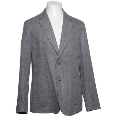 Blazer (Grå) fra John Henric Bomuld, Elastan, Linned