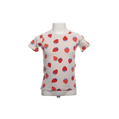 T-shirt (Beige, Red, Blue) from Lindex Cotton, Elastane