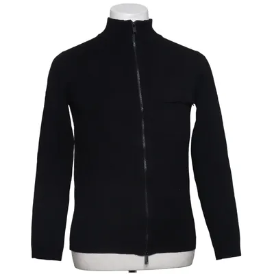 Cardigan (Black) from Genti Cotton, Polyamide, Polyester, Viscose