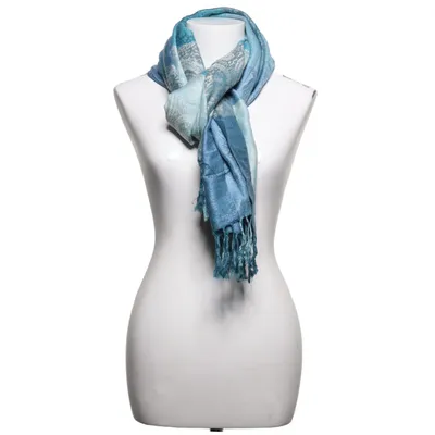 Halstørklæde (Blå, Flerfarvet) fra Scarfs 4 You Akryl, Viscose