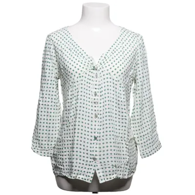 Blouse (White, Green) from Nice Things Paloma S. Viscose