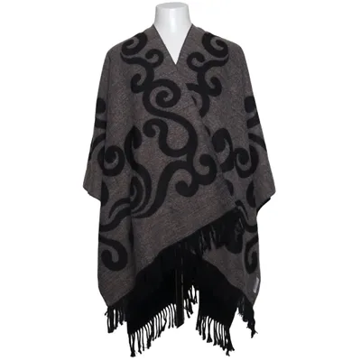 Poncho (Svart, Beige) från Forum