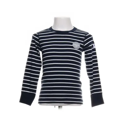 Langærmet t-shirt (Blå, Hvid) fra Polarn O. Pyret Bomuld
