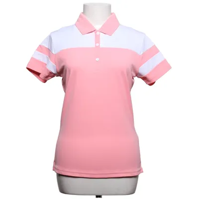 Polotrøje (Pink, Hvid) fra Footjoy Elastan, Polyester