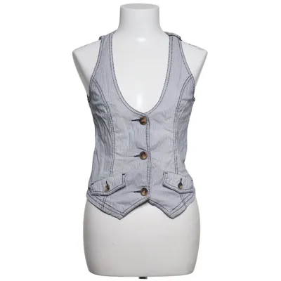 Suit vest (Gray, White) from Tom Tailor Denim Cotton, Elastane