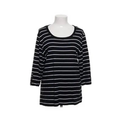 Langærmet t-shirt (Sort, Hvid) fra Basic U Bomuld