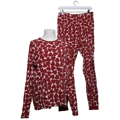 Pyjamas (Röd, Vit) från Polarn O. Pyret Elastan, Ekologisk bomull